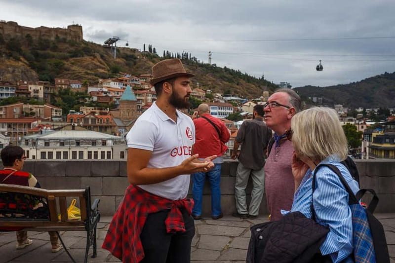 Walking Tour in Old Tbilisi - Group Tour - Metekhi Castle and the first view of the city